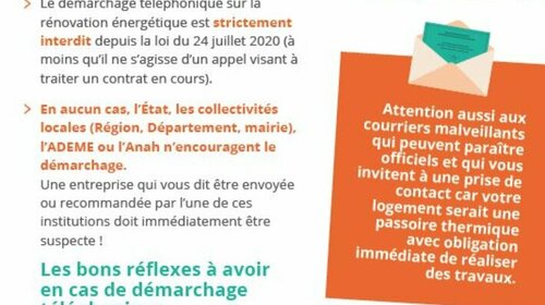 Démarchage rénovation énergétique 